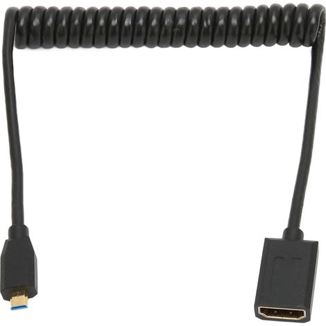 Câble adaptateur vidéo Micro vers Femelle 8K 60Hz 48Gbps enroulé pour tablette TV caméra (1/5)