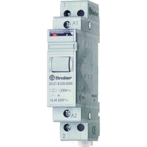 Stromstoß-Schalter Hutschiene Finder 20.21.8.230.4000 1 Schließer 230 V/AC 16 A 4000 VA 1 St. (1/5)