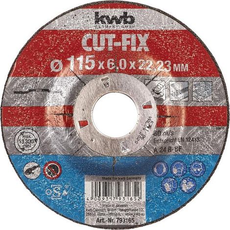 KWB disc sbaste metal 115x6x22 mm 49793165 , Disco Desbaste Metal 115X6X22 Mm de la marca Einhell.