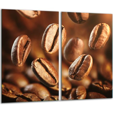 Glasschneidebrett 2x 30x52 Kaffee (1/5)