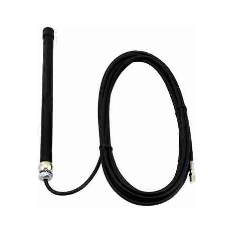 ANTENA GSM/1 - La antena remota GSM 1 se suministra completa con soporte, tacos de pared y 5 metros de cable con conector SMA-M compatible con el módulo GSM. Compatible con IMG500, IMG500/N, CT10-M y 