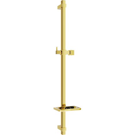 Mexen DQ Duschstange mit Seifenschale 80 cm, Gold - 79381-50 (1/2)