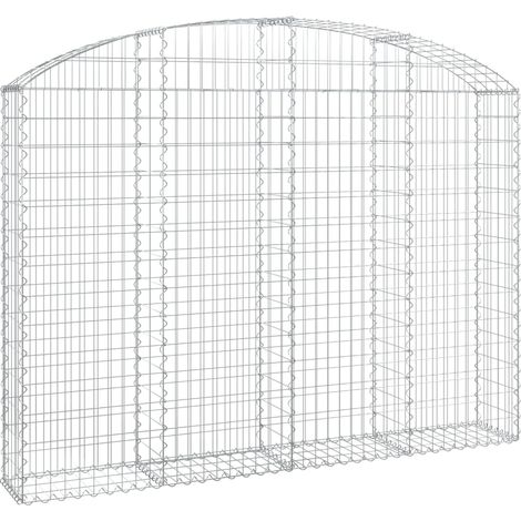 Maison Exclusive - Gabione mit Hochbogen 200x30x140/160 cm Verzin