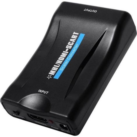 Adaptateur Péritel MHL/HDMI vers Convertisseur AV CVBS Adaptateur de Signal CRT TV, VHS VCR, DVD Support NTSC PAL AH149 (1/4)