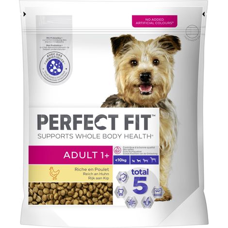 Perfect Fit Hundefutter Adult mit Huhn 1400 g Beutel, für Hunde unter 10kg Trockenfutter (1/3)