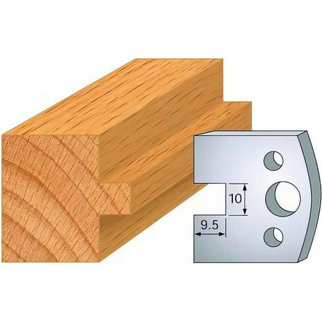 Jeu de 2 Fers Profilés Acier HT 40 x 4 mm - N°092 Languette 10 mm - Outil de menuiserie - Diamwood