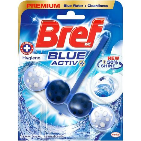 Ambientador de inodoro Bref Blue Activ Aqua Colgador 125 ml (1/2)