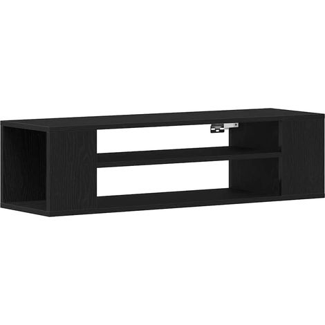 Maison Exclusive - Meuble TV Chêne noir 100 x 30 x 26,5 cm Bois d'ingénierie