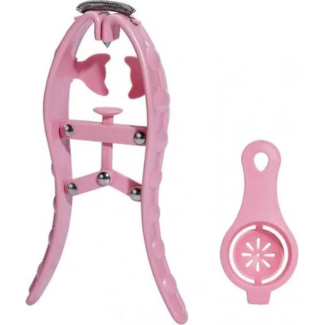 Fouet à œufs, séparateur de blanc d'œuf, couteau, ouvre-bol, accessoires de cuisine efficaces et rapides, rose (1/5)