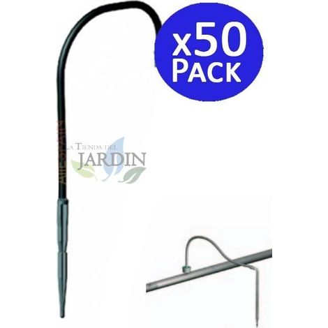 Pack 50 Pulpo Riego por Goteo de 1 Salida, Microtubo Incluido de 60cm - Solución Eficiente para Riego