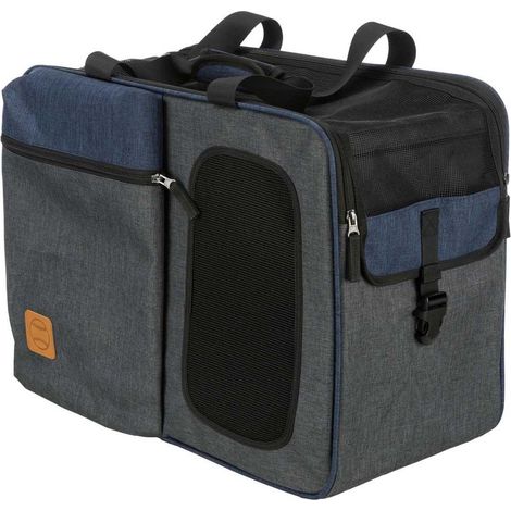 Trixie Transportrucksack Grau und Blau für Hunde