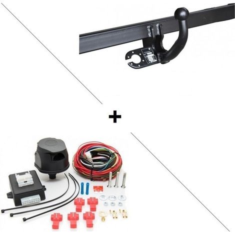 Attelage Audi Q5 (10/16-) Col de cygne + faisceau universel 7 broches + boitier électronique