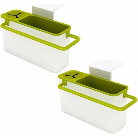 Panier de rangement autonettoyant pour éponge d'évier Sink-vert (1/5)