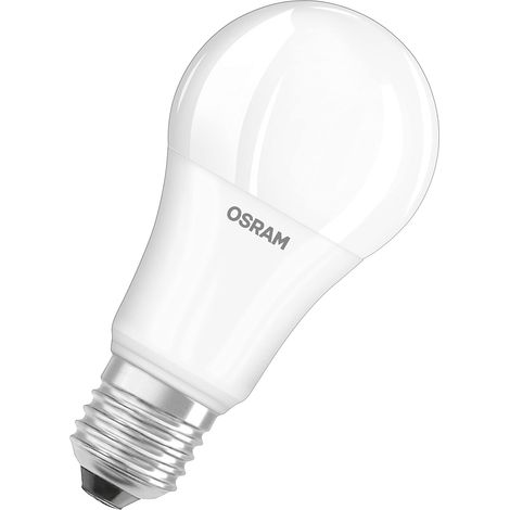 Lampe LED Base Classic A, en forme d'ampoule avec douille E27, non dimmable, remplace 100 watts, mat, blanc froid - 4000 Kelvin, lot de 3 (1/5)