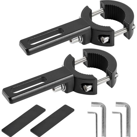 Support Phare Moto, Supports de Fixation de Phare Antibrouillard 22-38mm, Réglable Support de Montage de Phare de Moto pour Feux Antibrouillard (1/5)