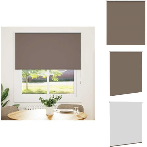The Living Store Verdunkelungsrollo Kaffeebraun 140x175 cm Stoffbreite 136,6 cm - Sichtschutz (1/5)