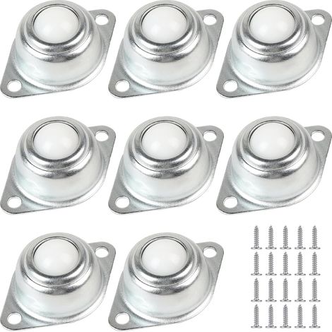 Lot de 8 Roulettes à Billes pour Charge Lourde, 16 mm, avec Vis M3 (1/5)