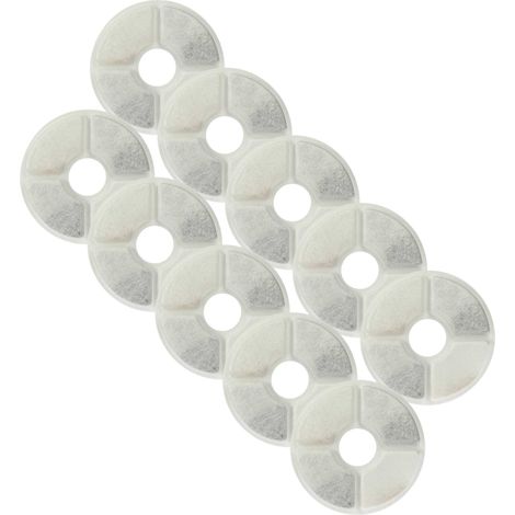 vhbw 10x Filter compatible with ENJOY PET Drinking Fountain for Cats, Dogs - Filter Element