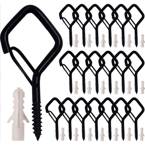 6pcs Kit De Support Pour Photo Cadre En Acier Inoxydable Attache Cadre Crochets De Suspension Photo Crochet Miroir Suspendre Assortis Accroche Ta (1/5)