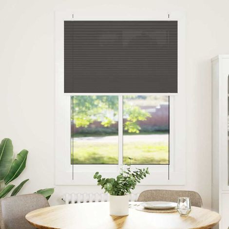 Maison Exclusive - Tenda Plissettata Nera 90x100 cm Larghezza Tessuto 89,4 cm