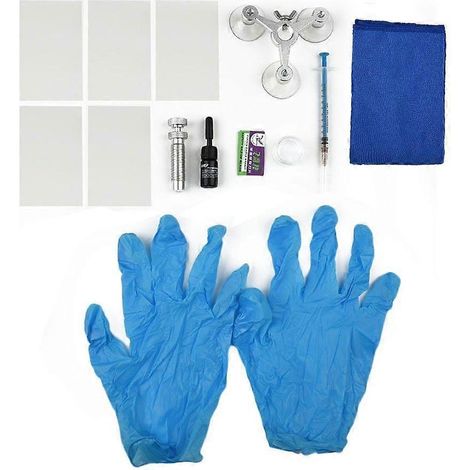Kit de réparation de pare-brise fissuré, produits automobiles, liquide de réparation des rayures sur le verre, kit d'outils complet professionnel à utiliser soi-même, accessoires auto (1/5)