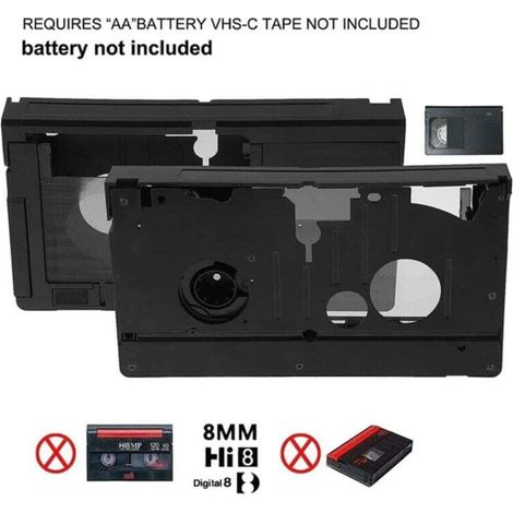 Adaptateur Cassette VHSC2310 pour CaméScopes -C SVHS Motorisé Pas 8mm/MiniDV/Hi8 (1/3)