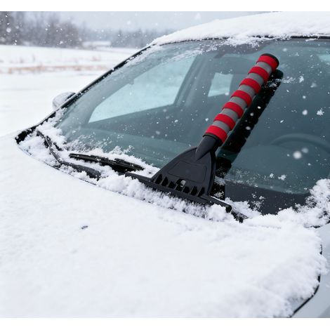 Grattoir à Glace pour Pare-Brise - Outil de Dégivrage pour Vitres Automobile Pelle de Dégivrage pour Feux Arrière RV, Rétroviseurs et Phares de Voiture (1/5)
