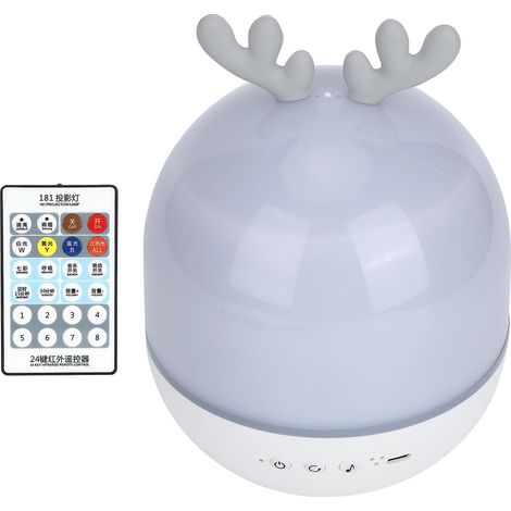 Mini lampe de projection rotative à 360 degrés USB avec télécommande et veilleuse musicale pour la maison (1/5)