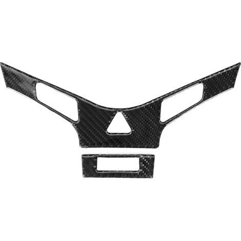 Cubierta de panel de control de climatización de consola de 2 piezas con acabado de fibra de carbono, compatible con Chevrolet Cruze 2009-2015. (1/5)