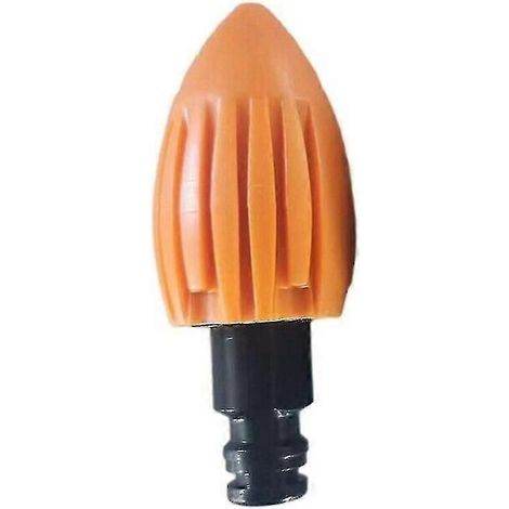 Orange Water Rocket Cleaning Nozzle with Drain Pipe Cleaning Tools (1/5)