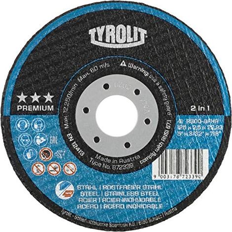Disco da taglio Tyrolit premium 125 mm 2 5 mm