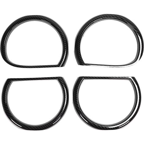 4 Phares Feux Antibrouillards Garniture Décorative Compatible Dodge Challenger 2015-2021, Kit de Remplacement Latéral, Moulure Extérieure Noire (1/5)