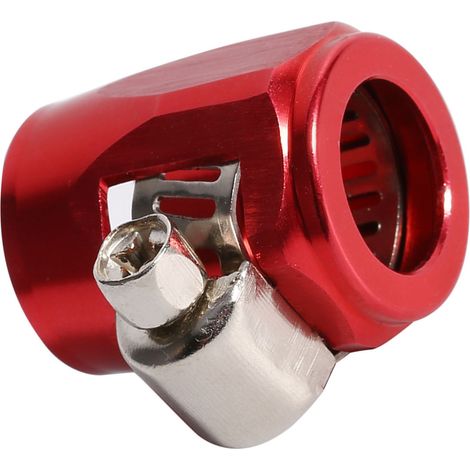 Embout de durite AN6, collier de fixation pour conduite d'huile, eau, carburant, auto, rouge (1/5)