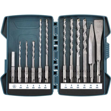 Serie de brocas y cinceles SDS-Plus Fervi 0332