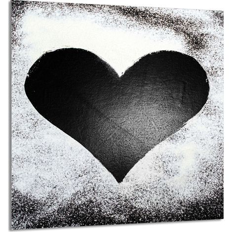 Panneau de verre POUR la cuisine 60x65 Cœur (1/5)