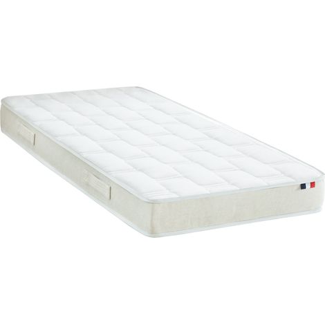Ensemble lit électrique de relaxation multi lattes + Matelas 100% latex Couleur Beige 90 x 190 (1/5)