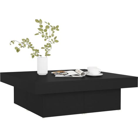 Table basse Noir 90x90x28 cm (1/5)