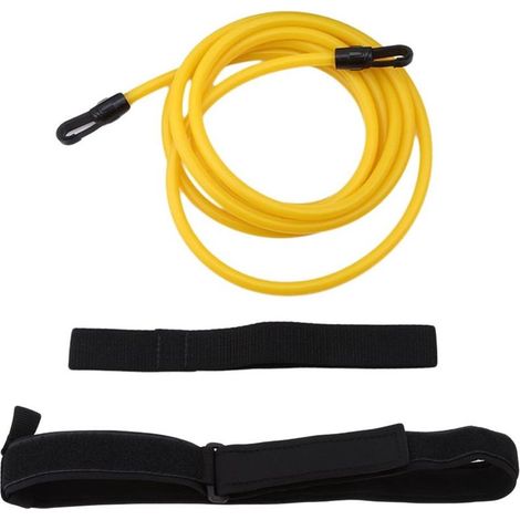 Ceinture de résistance à la natation réglable, entranement avec élastique pour adultes et enfants, corde, filet à mailles (1/5)