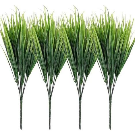 Gazon Artificiel - Herbe Synthétique Résistante Aux UV - Pour Intérieur Et Extérieur - Lot De 4 (1/5)