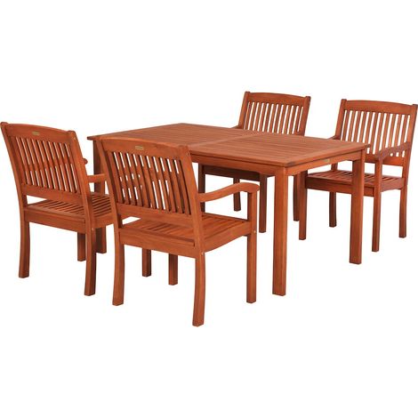 Maracaibo Set 5tlg Eucalyptus Tisch 150 x 90 cm