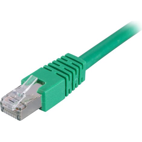 Câble de brassage F/UTP Cat6 3 m, vert, pour connexion Internet, réseau Ethernet LAN, connexion filaire (1/4)