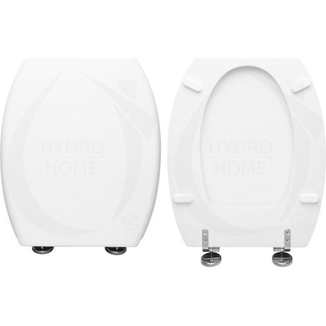 Copriwater Ronda Globo legno rivestito in resina poliestere bianco (1/4)