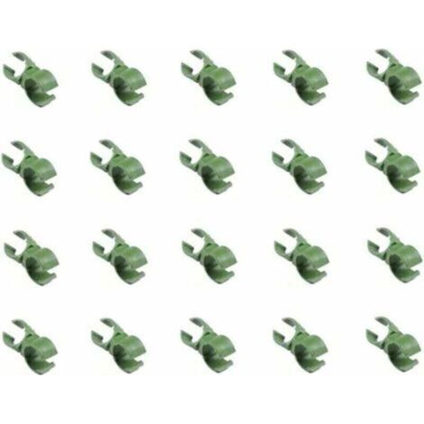 Boucle de treillis universelle réglable de 11 mm pour plantes grimpantes, 20 pièces, pour support de connecteur en rotin vert, pour serre, avec boucle de serrage pour fleurs. (1/4)