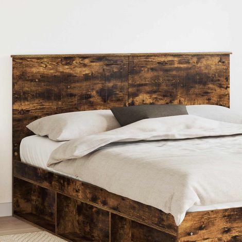 Kopfteil mit Kopfteil Geräucherte Eiche 160 cm Holzwerkstoff (1/5)