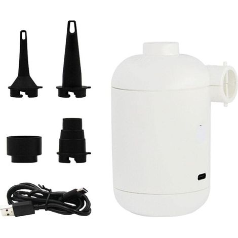 YMYNY 1 Packung Mini-Luftpumpe für Schlauchboote – Elektrische tragbare Luftmatratzenpumpe, Mini-USB-Luftpumpe, kabellose Inflator- und Entleerungspumpe für Schwimmringe (1/4)