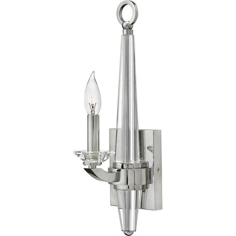 Wandleuchte Wandlampe Flurleuchte Schlafzimmerleuchte Kristalle Nickel B 12 cm (1/5)