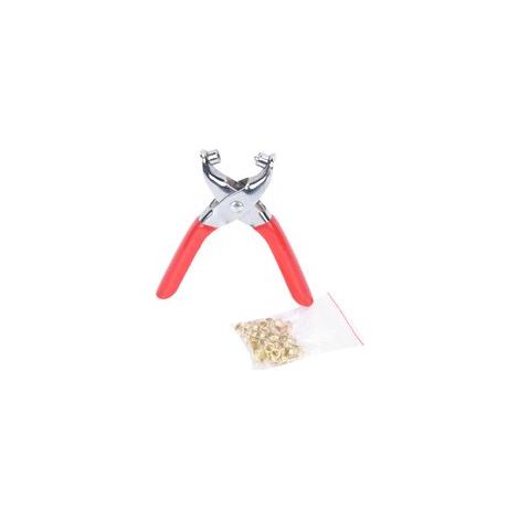 Perforateur à cuir chromé de 15 cm pour ceinture (1/5)