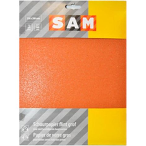 Papier abrasif sam ponçage grossier 5 feuilles