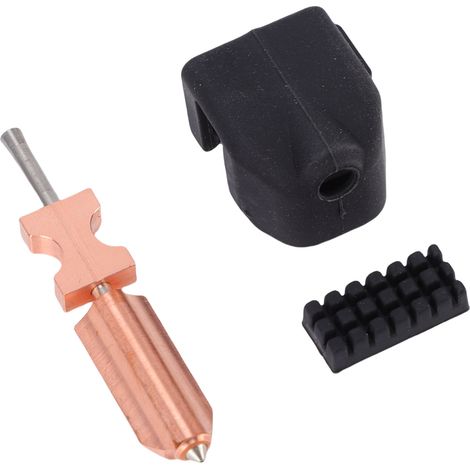 Buse en acier trempé de 0,4 mm adaptée à l'imprimante 3D Flashforge AD5X Hotend détachable rapidement avec manches en silicone et brosses de nettoyage (1/5)
