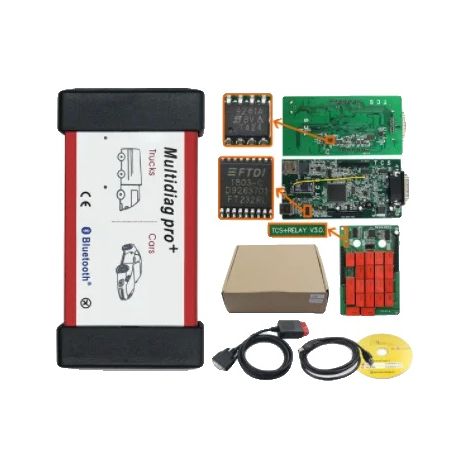 OBDII-Scanner, Multi-Marken-Kompatibilität, Umfassende Diagnosen, Rot (1/2)